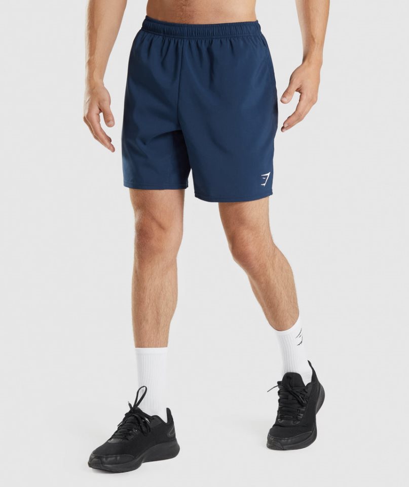 Men\'s Gymshark Arrival Shorts Navy | NZ 9KBLZH